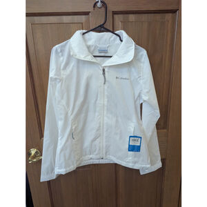NWT Columbia Switchback™ IV White Jacket | Women’s Size M | Lightweight Raincoat